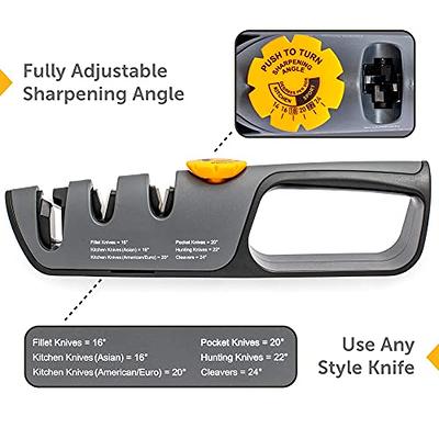 Smith's Adjustable Angle Pull-Thru Knife Sharpener