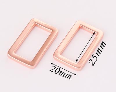 Atskonnen D Ring For Purse Strap Hardware 1.5 Inch Buckle Metal Rings  Rectangle Buckle,Square Carabiner Strap Hardware-8 pcs