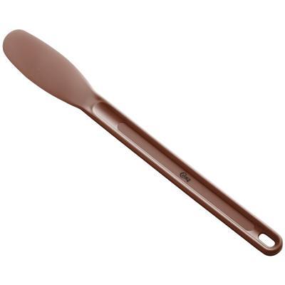 Choice 5 1/2 Smooth Stainless Steel Sandwich Spreader with Brown  Polypropylene Handle