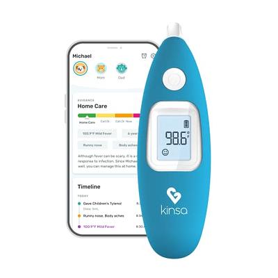 Kinsa QuickScan Smart Thermometer - No-Touch Contactless Digital