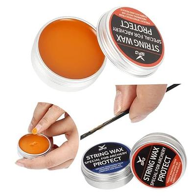 SOPOGER Archery Bow String Wax - Compound Bowstring Wax Reducing Friction  Protective Rail Lube Bow Wax Accessories Preventing Fraying for Recurve