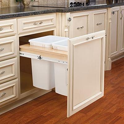 Rev-A-Shelf Double Pull Out Kitchen Cabinet 35 Qt Trash Can, 5349