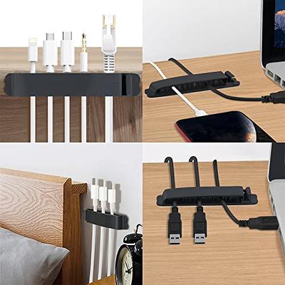 Cable Holder - Cord Organizer - Cable Management Clips - Wire Holder System  -3 Packs Multipurpose Cable Clips for Phone Chargers, USB Cables - Home
