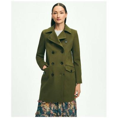 Cher Ivory Plaid Brushed Coat