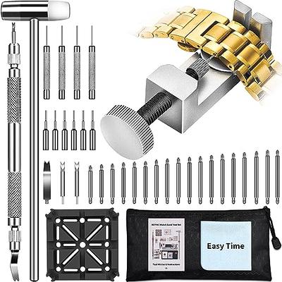 JOREST Watch Repair Kit, for Watch Battery Replacement & Watch Band  Adjustment & Watch Cleaning, Watch Wrench Back Remover, Watch Case Opener,  Watch