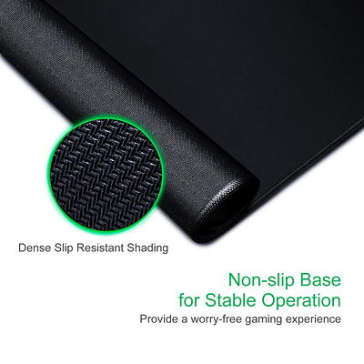 Camkey Extended Gaming Mouse Pad with Stitched Edges, Large Mousepad with  Premium-Textured Cloth, Non-Slip Rubber Base, Waterproof Keyboard Pad, Desk  Mat for Gamer, Office & Home, 31.5 x 11.8 Inch - Yahoo