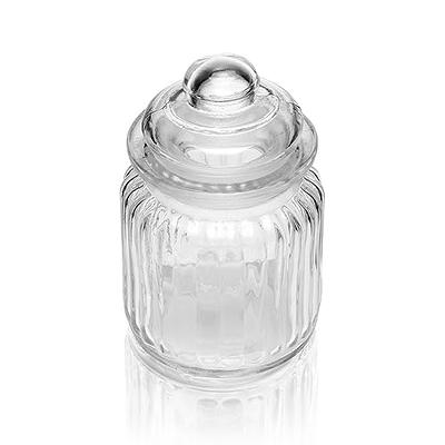 Masthome 1 Gallon Glass Storage Jars Set of 2,Airtight Cookie Jar