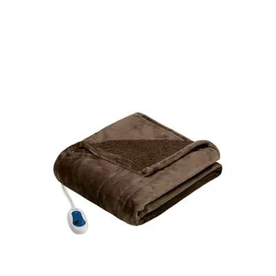 Beautyrest Heated Microlight To Berber Blanket King Yahoo Shopping