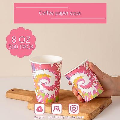 Turbo Bee 12 oz Disposable Paper Cups,270 Pack Paper Coffee Cups,Disposable Hot Drinking Cups