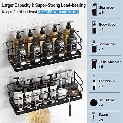 Shower Caddy Bathroom Shelf, No Drilling Traceless Adhesive