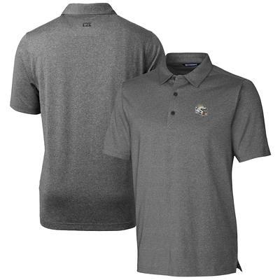 Women's Cutter & Buck Gray Pittsburgh Steelers Helmet Logo Advantage DryTec Tri-Blend Pique Polo