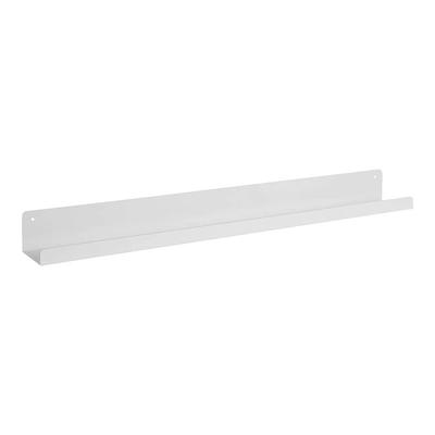 Kate and Laurel Mezzo Modern Metal Ledge Shelf Set, Black 2 Piece