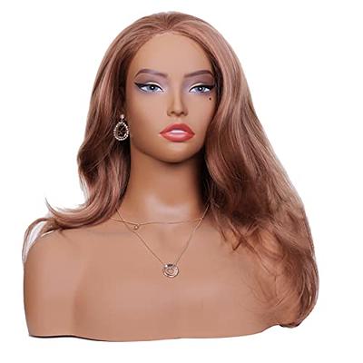 L7 MANNEQUIN Realistic Mannequin Head with Shoulders Plastic mannequin Heads  for Wigs Earrings Hat Sunglassess Display - Yahoo Shopping