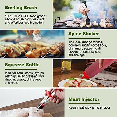 Grill Accessories, 122pcs Grill Set BBQ Tools Gifts for Men & Women, Grilling Tools Set for Outdoor Grill, Stainless Steel BBQ Kit, Grill Mats for