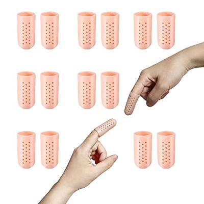 Jrery-KEY 10 PCS Silicone Finger Protectors for Wounds New Breathable  Finger Caps with Holes for Finger Cracking, Eczema, Trigger Fingers,  Blisters, Corns, Broken Toe (Women & Men) - Yahoo Shopping