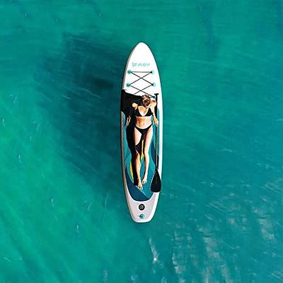 SUP Inflatable Stand Up Paddle Board, 10'4 x 31 x 6 Ultra-Light  Paddleboard with Accessories for Adult Fishing Yoga Surfing, Fins,  Adjustable