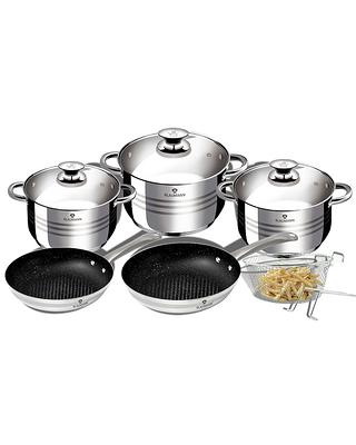 Henckels Clad H3 10-pc, stainless steel pots and pans set