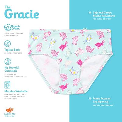 Lucky & Me 100% Cotton Girls Underwear, Briefs Style, Gracie 7