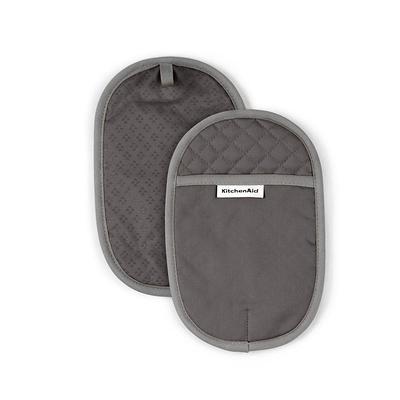 KitchenAid Asteroid Silicone Grip Charcoal Gray Pot Holder Set (2