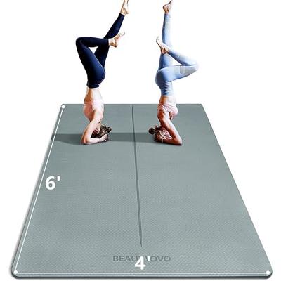POWRX Yoga Mat 75 x31 x0.6, Thick Exercise Mat