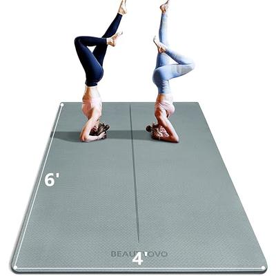 Yoga Mat 1/3 inch QMKGEC Exercise Mats 8mm TPE Non Slip Extra