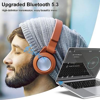 USB Bluetooth 5.3 Adapter for Desktop PC, Really Plug & Play Mini Bluetooth  EDR Dongle Receiver & transmitter for Laptop Computer Headphones Keyboard