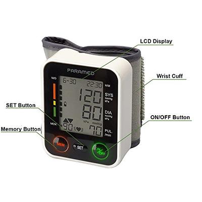 Blood Pressure Monitor Automatic Wrist Blood Pressure Monitors for Home Use  BP Machine Cuff Digital Large LCD Display 2X99 Readings with Carrying Case  - Yahoo Shopping