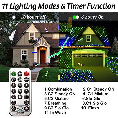 Christmas Light Projector Outdoor Spotlight Laser Lights with Remote Control