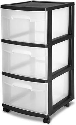 Iris Small 3 Drawers Desktop Storage, Black (150163)