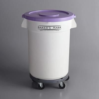 Baker's Mark 21 Gallon / 335 Cup Allergen-Free White Slant Top