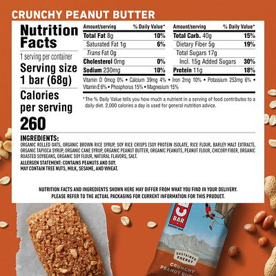 Clif Bar Original: Crunchy Peanut Butter Box of 12