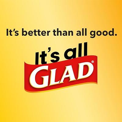 Glad Small Drawstring Trash Bags with Clorox, 4 Gallon, Lemon Fresh Bleach  Scent, 34 Count