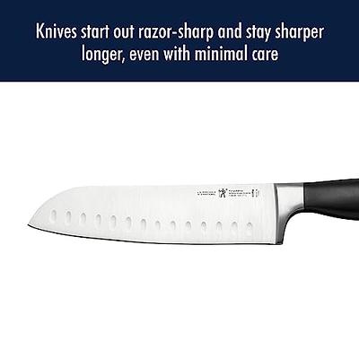 HENCKELS Premium Quality 12-Piece Knife Set with Block and Knife Sharpener,  Razor-Sharp, German Engineered Knife Informed by over 100 Years of