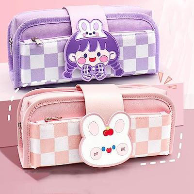 Pink Pencil Cases Girls, Kawaii School Supplies