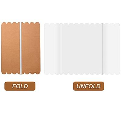 TaoBary 4 Pcs Trifold Display Board 30 x 40 Inch Fold Presentation Board  Corrugated Trifold Poster Board Project Board with 2 Rolls of Double Sides  Adhesive Tape (Brown and White Flat, 4 Pcs) - Yahoo Shopping