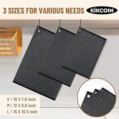 Plastic Cutting Coards for Kitchen, 3-Piece Large Cutting Board Set Dishwasher  Safe Chopping Boards with Non-slip Feet and Juice Grooves, Kikcoin - Yahoo  Shopping