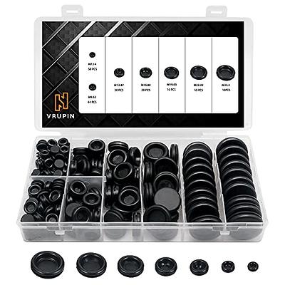 Round Rubber Plug Hole Grommet Kit 7 Sizes Black Double Sided Electrical Firewall  Gasket Kit with Retractable Box Knife for Protecting Cable Wire Hole Plug  Assortment Automotive Supply (52 Pieces) - Yahoo Shopping