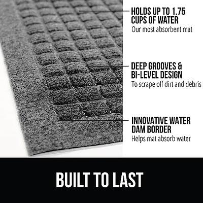 Gorilla Grip Waterproof Heavy Duty Traffic Guard Doormat, Stain and Fade  Resistant, Durable Rubber, Low Profile Door Mat, Shoe Scraper, Welcome Mats