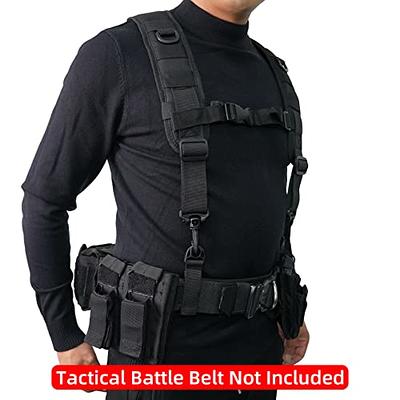 MELOTOUGH Tactical Outdoor H-Harness Duty Belt Suspenders + Police  Suspenders Law Enforcement Belt With Durable Metal Hook - Yahoo Shopping