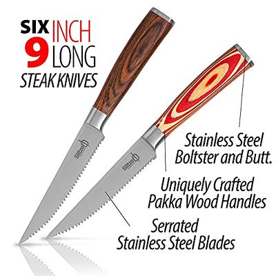 Granitestone Nutriblade 6-Piece Steak Knives with Comfortable Handles