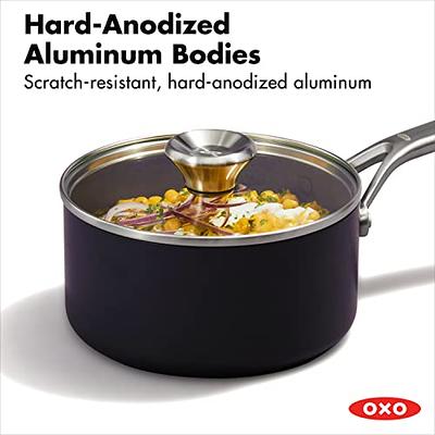 OXO Professional Hard Anodized PFAS-Free Nonstick, 1.7QT and 2.3QT Saucepan  Pot Set & Professional Hard Anodized PFAS-Free Nonstick, 12 Frying Pan  Skillet - Yahoo Shopping