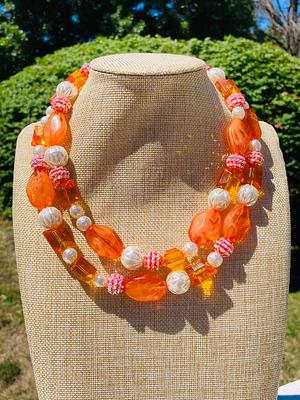 Buy Orange Necklaces & Pendants for Women by QURA Online | Ajio.com