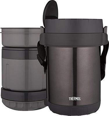 Mira 15oz Thermos, With Folding Spoon, Black