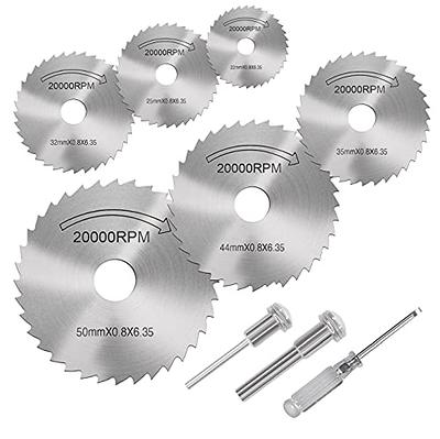 6 Piece HSS Saw Blade with Mandrel Set