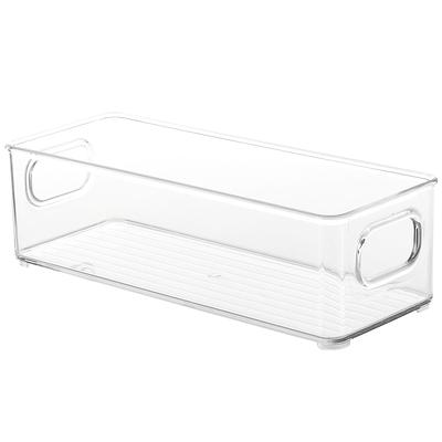  Moretoes 6 Pack Clear Plastic Storage Organizing Bins