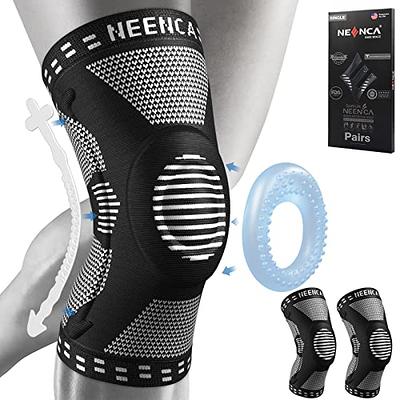 CAMBIVO Knee Braces for Knee Pain, 2 Pack Knee Compression Sleeves