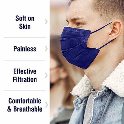 3-Ply Disposable Face Masks, 10 Pack, Blue