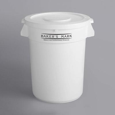 Baker's Mark 30 Gallon / 480 Cup Mobile Triple Ingredient Bin - Yellow /  Blue / Purple