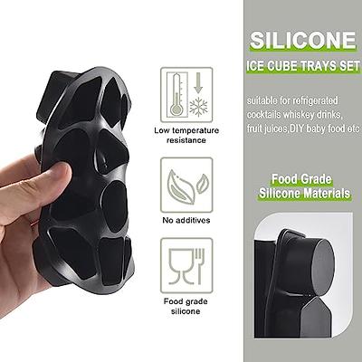 Ice Cube Trays, VENZELL Silicone Ice Cube Trays (Set of 3),49 pcs