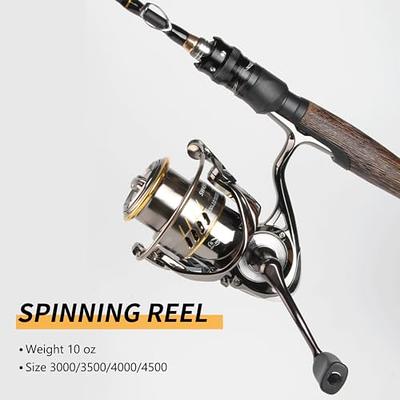 Spinning Fishing Reel, High Speed Spinning Reel with 5.2:1 Gear Ratio,  22-30 LB Powerful Drag System, 9+1BB, Lightweight Smooth Fishing Reels